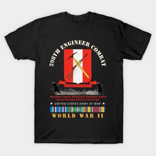 298TH Engineer Combat Battalion DUI - WWII - w EURSVC X 300 T-Shirt